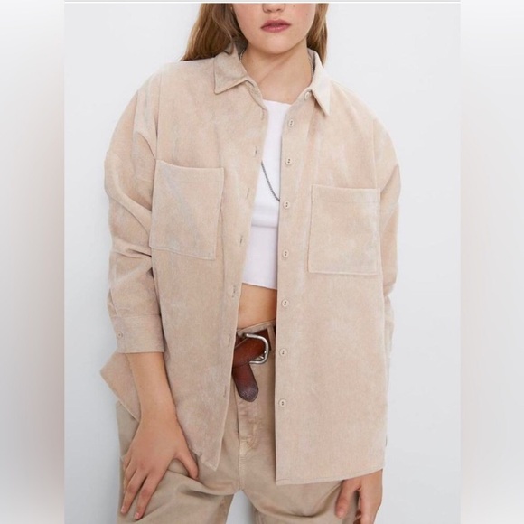 CORDUROY BUTTON UP - Picture 1 of 5